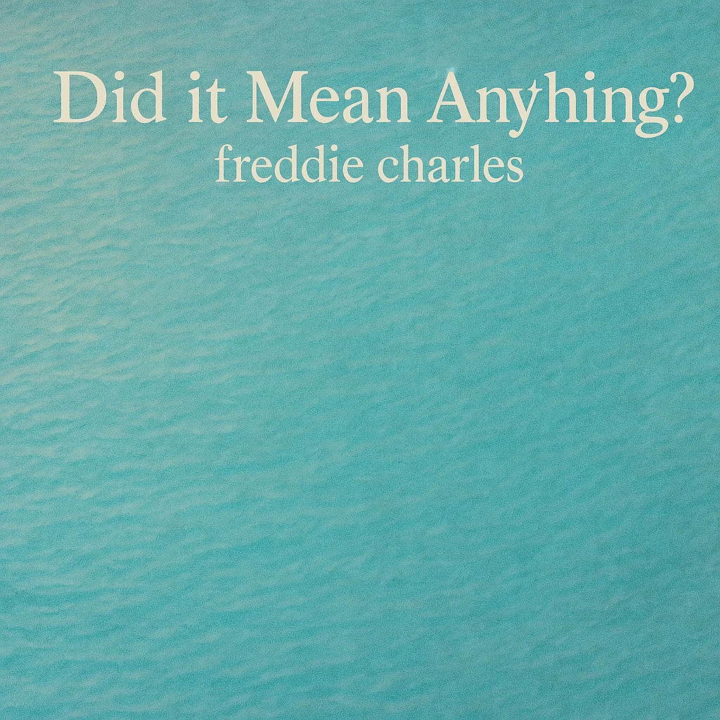 Light blue artwork for Did It Mean Anything? by freddie charles